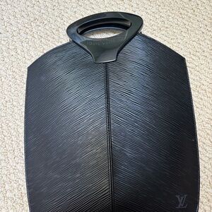 Louis Vuitton Black Textured Briefcase